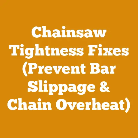 Chainsaw Tightness Fixes (Prevent Bar Slippage & Chain Overheat)