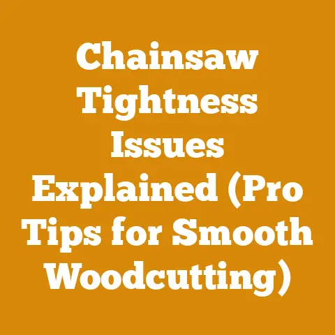 Chainsaw Tightness Issues Explained (Pro Tips for Smooth Woodcutting)