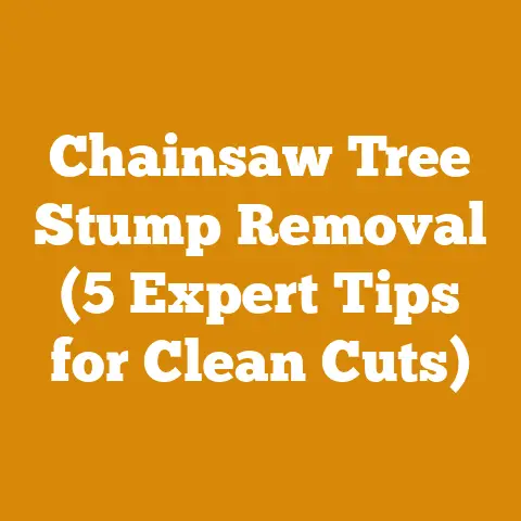 Chainsaw Tree Stump Removal (5 Expert Tips for Clean Cuts)