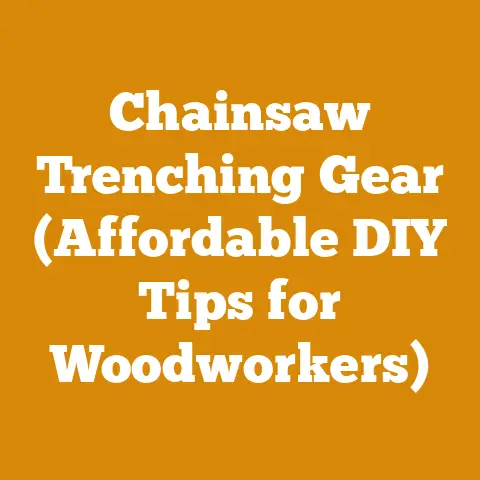 Chainsaw Trenching Gear (Affordable DIY Tips for Woodworkers)