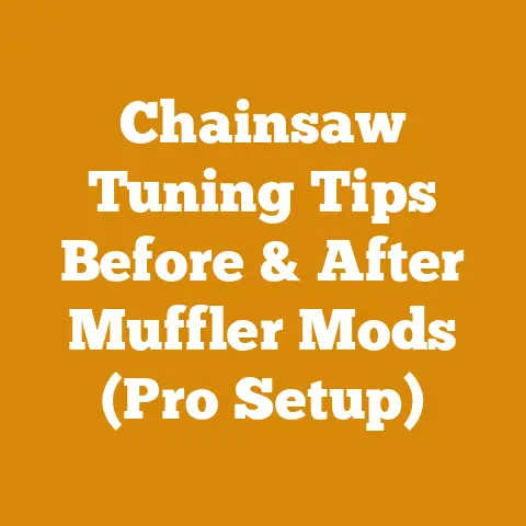 Chainsaw Tuning Tips Before & After Muffler Mods (Pro Setup)