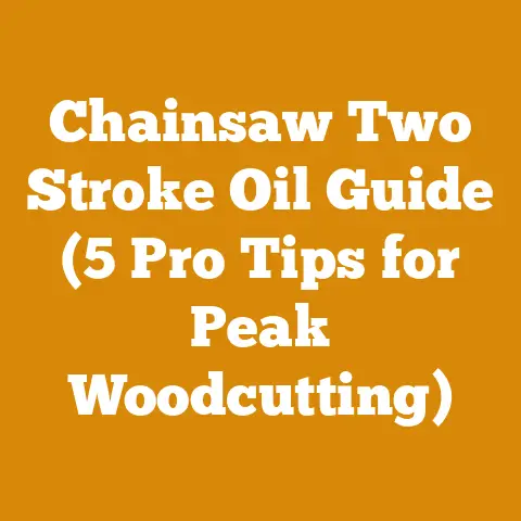 Chainsaw Two Stroke Oil Guide (5 Pro Tips for Peak Woodcutting)