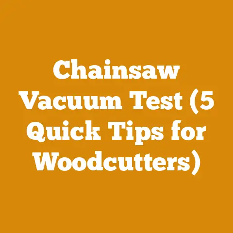 Chainsaw Vacuum Test (5 Quick Tips for Woodcutters)