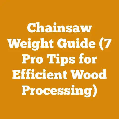 Chainsaw Weight Guide (7 Pro Tips for Efficient Wood Processing)