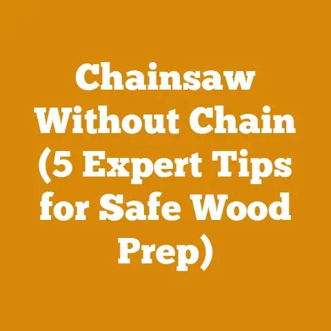 Chainsaw Without Chain (5 Expert Tips for Safe Wood Prep)