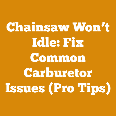 Chainsaw Won’t Idle: Fix Common Carburetor Issues (Pro Tips)