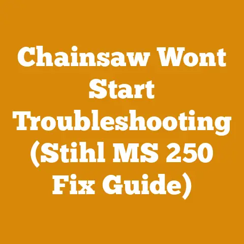 Chainsaw Wont Start Troubleshooting (Stihl MS 250 Fix Guide)