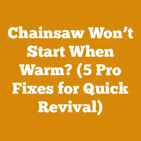 Chainsaw Won’t Start When Warm? (5 Pro Fixes for Quick Revival)