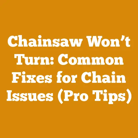 Chainsaw Won’t Turn: Common Fixes for Chain Issues (Pro Tips)
