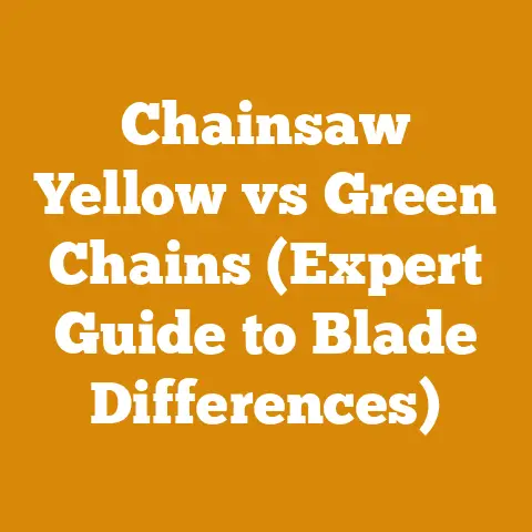 Chainsaw Yellow vs Green Chains (Expert Guide to Blade Differences)