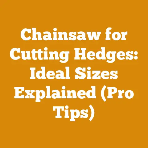 Chainsaw for Cutting Hedges: Ideal Sizes Explained (Pro Tips)