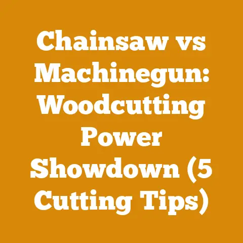 Chainsaw vs Machinegun: Woodcutting Power Showdown (5 Cutting Tips)