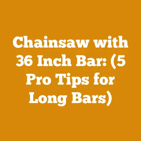 Chainsaw with 36 Inch Bar: (5 Pro Tips for Long Bars)
