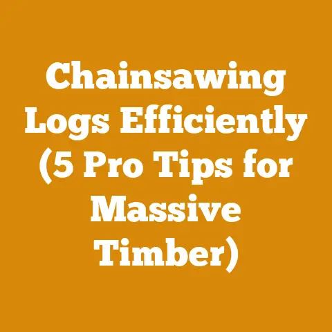 Chainsawing Logs Efficiently (5 Pro Tips for Massive Timber)