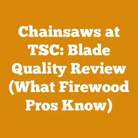 Chainsaws at TSC: Blade Quality Review (What Firewood Pros Know)