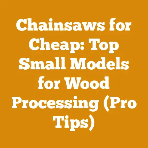 Chainsaws for Cheap: Top Small Models for Wood Processing (Pro Tips)