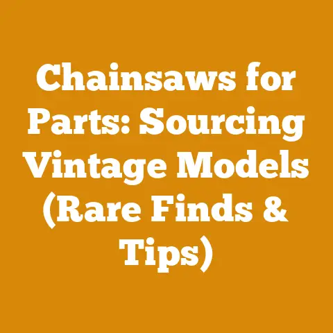 Chainsaws for Parts: Sourcing Vintage Models (Rare Finds & Tips)