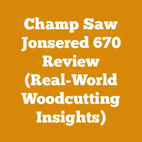 Champ Saw Jonsered 670 Review (Real-World Woodcutting Insights)