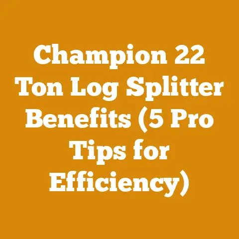 Champion 22 Ton Log Splitter Benefits (5 Pro Tips for Efficiency)