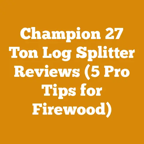 Champion 27 Ton Log Splitter Reviews (5 Pro Tips for Firewood)