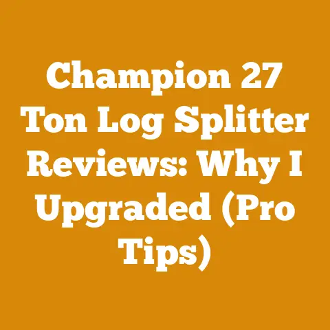 Champion 27 Ton Log Splitter Reviews: Why I Upgraded (Pro Tips)
