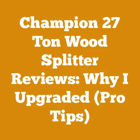 Champion 27 Ton Wood Splitter Reviews: Why I Upgraded (Pro Tips)