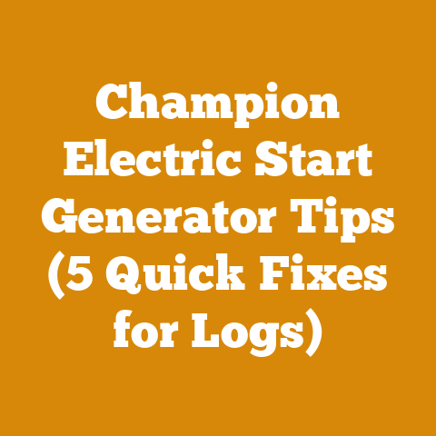 Champion Electric Start Generator Tips (5 Quick Fixes for Logs)