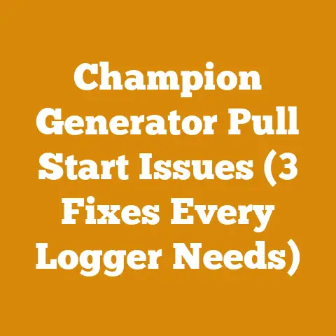 Champion Generator Pull Start Issues (3 Fixes Every Logger Needs)