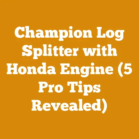 Champion Log Splitter with Honda Engine (5 Pro Tips Revealed)