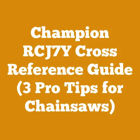 Champion RCJ7Y Cross Reference Guide (3 Pro Tips for Chainsaws)