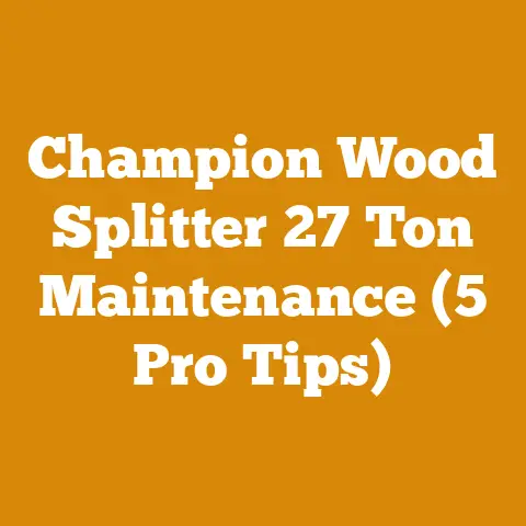 Champion Wood Splitter 27 Ton Maintenance (5 Pro Tips)