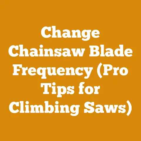 Change Chainsaw Blade Frequency (Pro Tips for Climbing Saws)