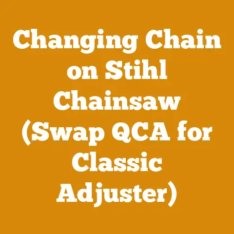 Changing Chain on Stihl Chainsaw (Swap QCA for Classic Adjuster)