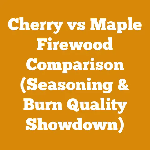 Cherry vs Maple Firewood Comparison (Seasoning & Burn Quality Showdown)