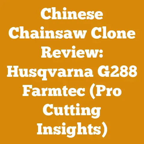 Chinese Chainsaw Clone Review: Husqvarna G288 Farmtec (Pro Cutting Insights)