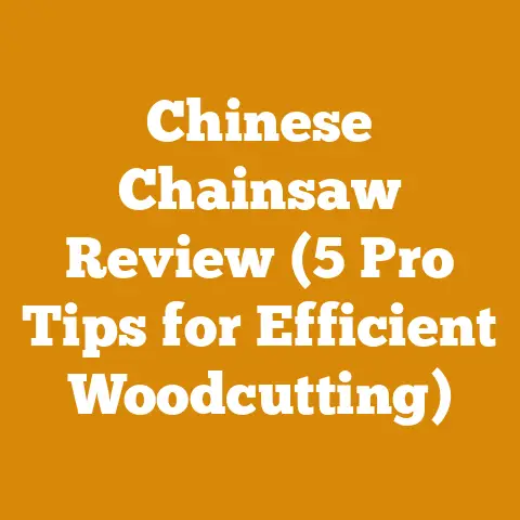 Chinese Chainsaw Review (5 Pro Tips for Efficient Woodcutting)