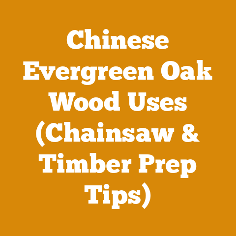 Chinese Evergreen Oak Wood Uses (Chainsaw & Timber Prep Tips)