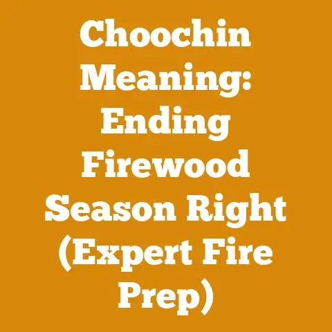 Choochin Meaning: Ending Firewood Season Right (Expert Fire Prep)