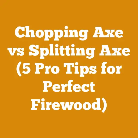 Chopping Axe vs Splitting Axe (5 Pro Tips for Perfect Firewood)