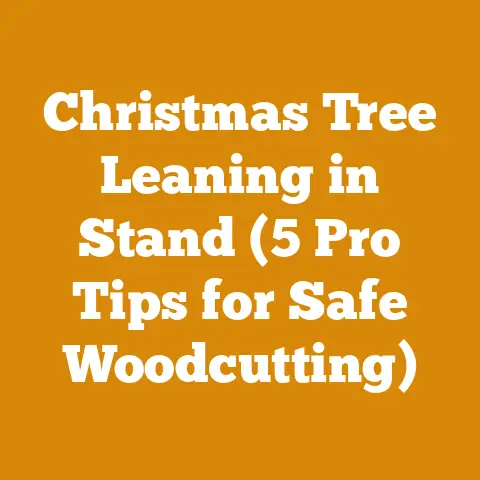 Christmas Tree Leaning in Stand (5 Pro Tips for Safe Woodcutting)