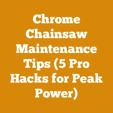 Chrome Chainsaw Maintenance Tips (5 Pro Hacks for Peak Power)