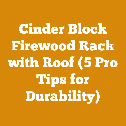 Cinder Block Firewood Rack with Roof (5 Pro Tips for Durability)