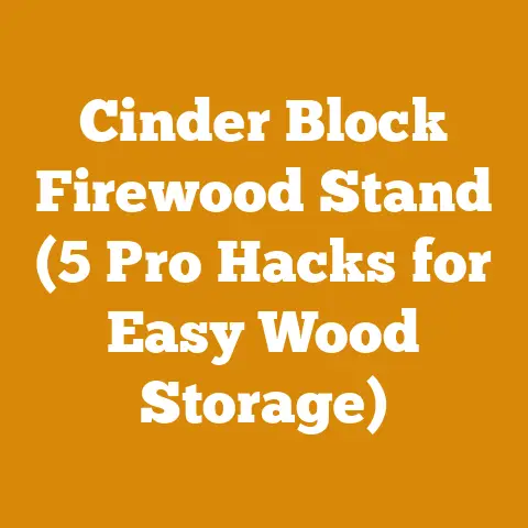Cinder Block Firewood Stand (5 Pro Hacks for Easy Wood Storage)