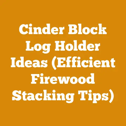 Cinder Block Log Holder Ideas (Efficient Firewood Stacking Tips)
