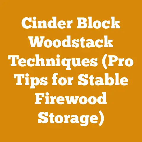 Cinder Block Woodstack Techniques (Pro Tips for Stable Firewood Storage)
