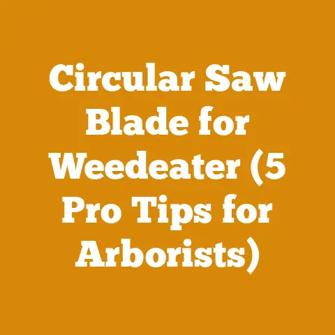 Circular Saw Blade for Weedeater (5 Pro Tips for Arborists)