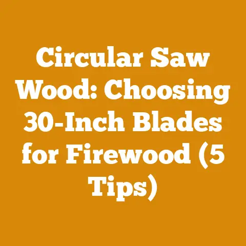 Circular Saw Wood: Choosing 30-Inch Blades for Firewood (5 Tips)