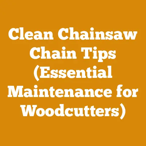 Clean Chainsaw Chain Tips (Essential Maintenance for Woodcutters)