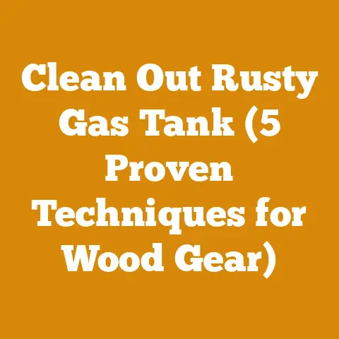 Clean Out Rusty Gas Tank (5 Proven Techniques for Wood Gear)