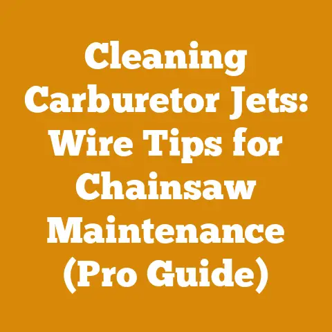 Cleaning Carburetor Jets: Wire Tips for Chainsaw Maintenance (Pro Guide)